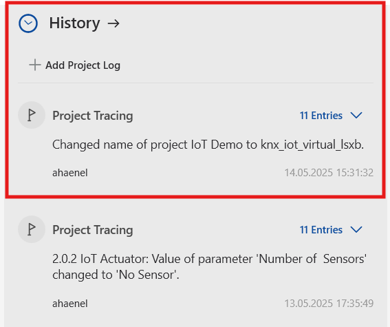 ETS Project History